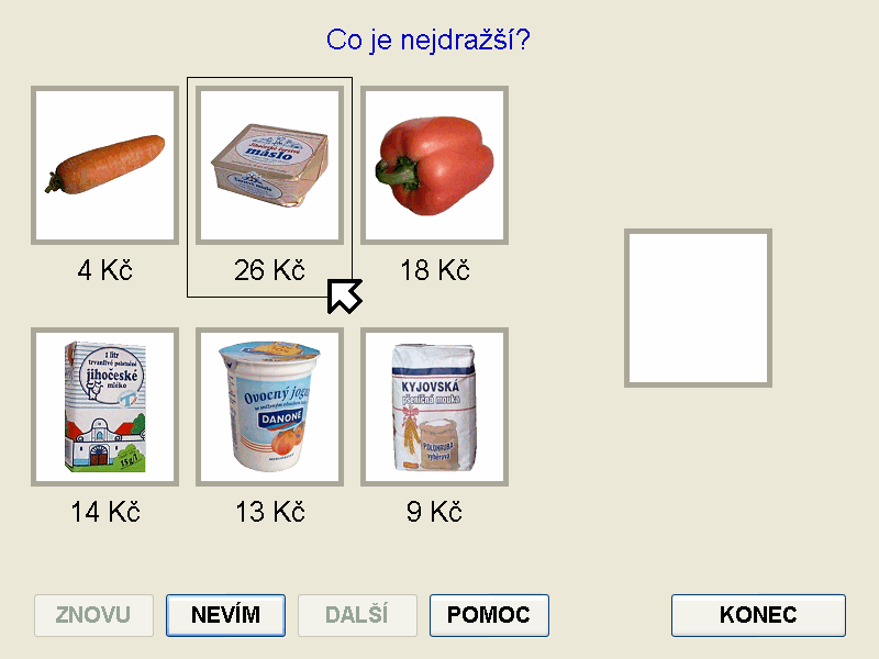 Mentio Nakupování, co je nejdražší / nejlevnější